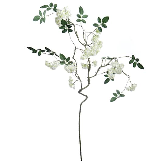 36" White Snowball Branch Stem by Ashland®